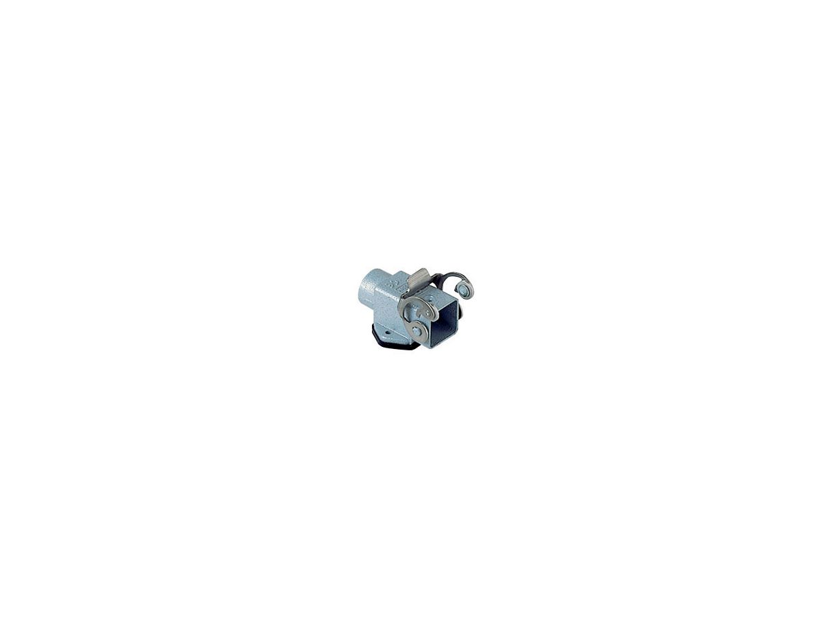 Anbaugehäuse gewink.  mit 1 Inox-Bügel - M20, 21x21mm