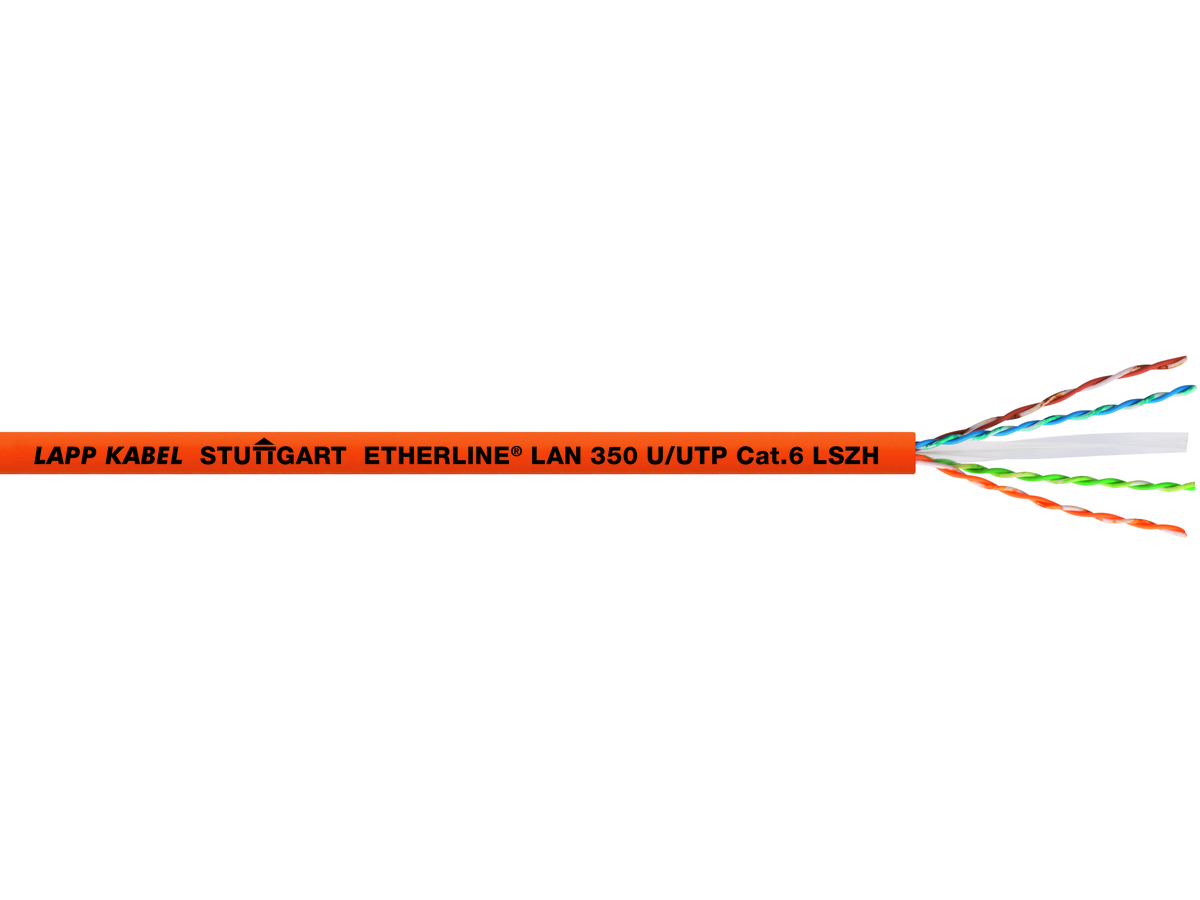 UNITRONIC LAN 250 Cat.6 F/UTP LSZH OR - 4x2x AWG24/1