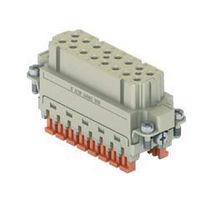 Inserts femelles 16 pôles 16A/250V - par lame de pression, Num.17-32
