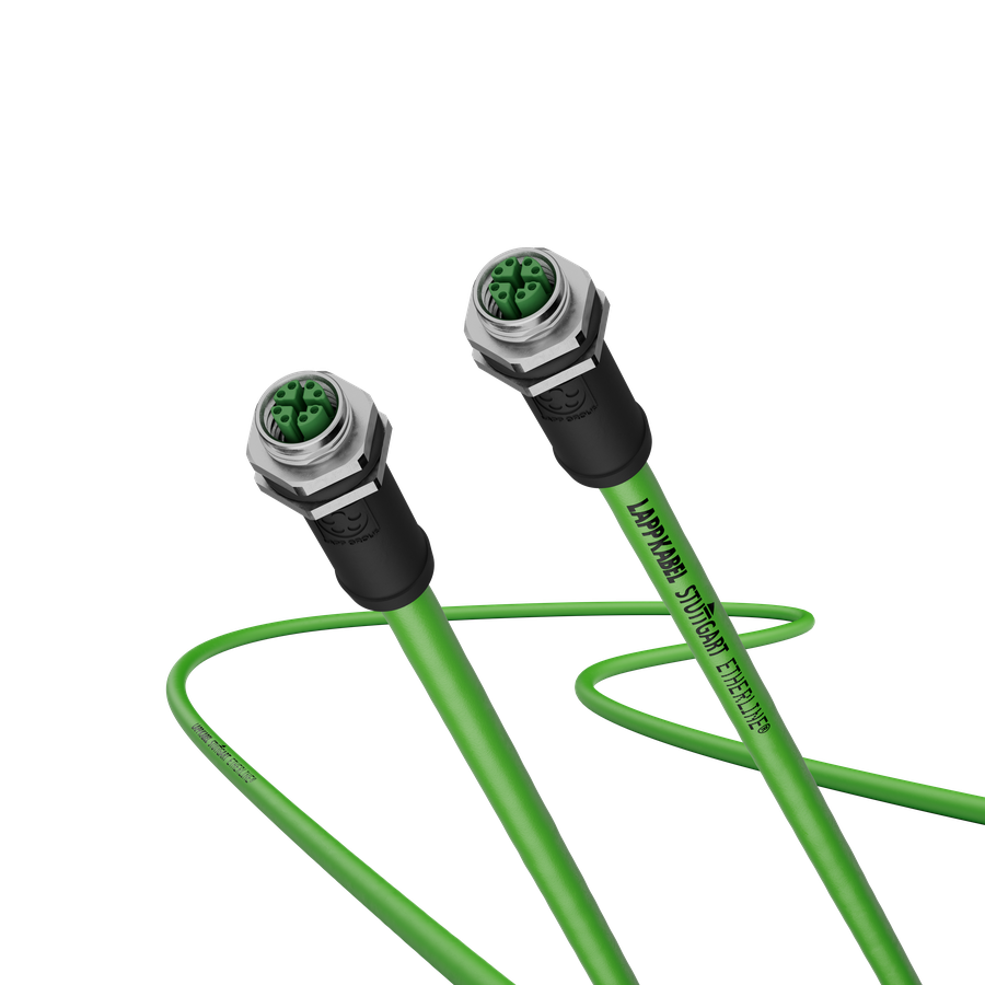 Cat.6 Ind. Eth. 4 pair M12 PUR