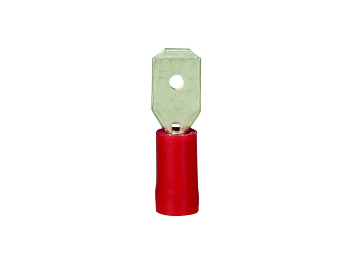 Flachstecker 2,8x0,8mm rot