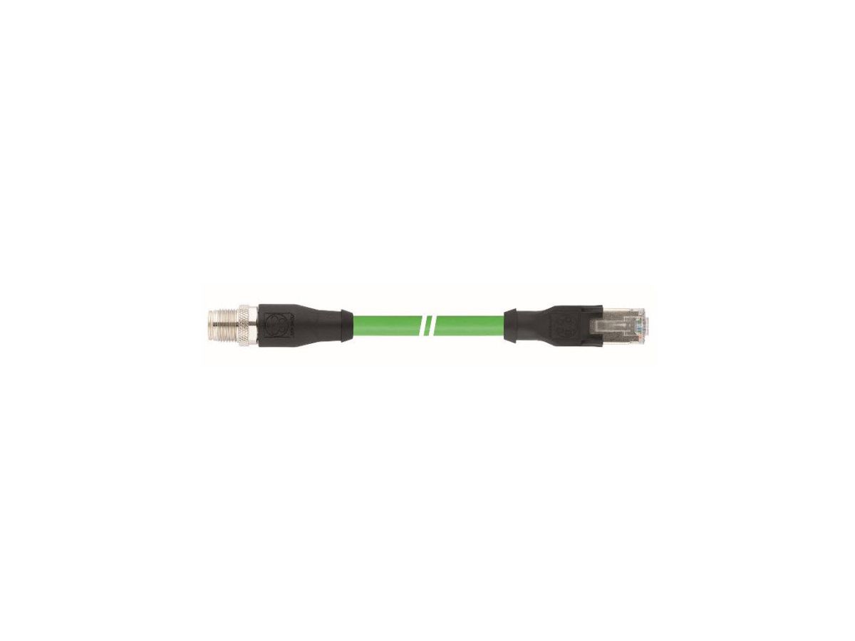Cat.6 Ind. Eth. 4 pair M12 PUR