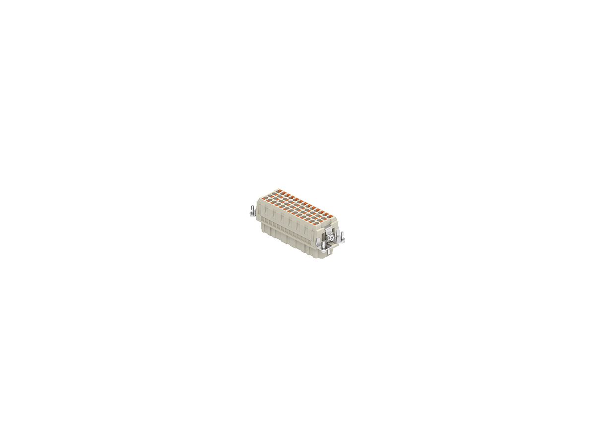 Buchseneinsatz, 46P+PE 16A, 500V,104x27
