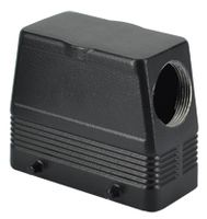 Capots avec 4 pivots sortie latérale - M32, 77x27mm, noir LS