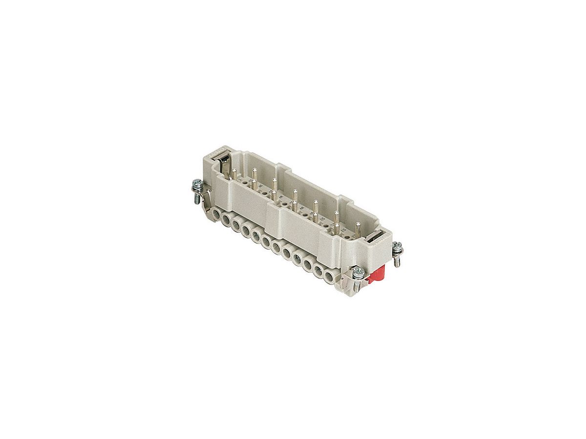 Stifteinsatz 10polig + 2 Hilfspole+ PE