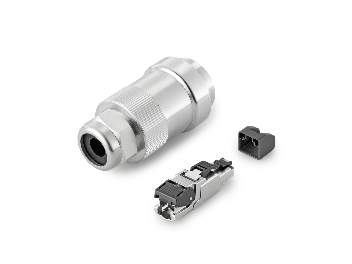 Ind.Ethernet 8-pole IP6x Cat.6