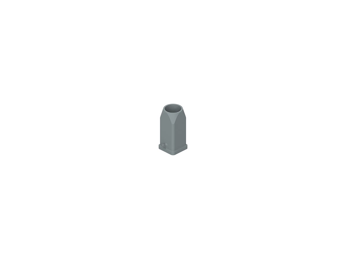 Tüllengehäuse gerade,  mit Bolzen - M20, Kunststoff, 21x21mm  "Hygienic"