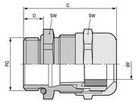 Messing-Verschraubung  MS  PG 29