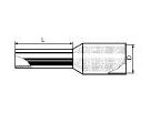 Aderendhülse AWG16 schwarz 8mm - 1.50mm²