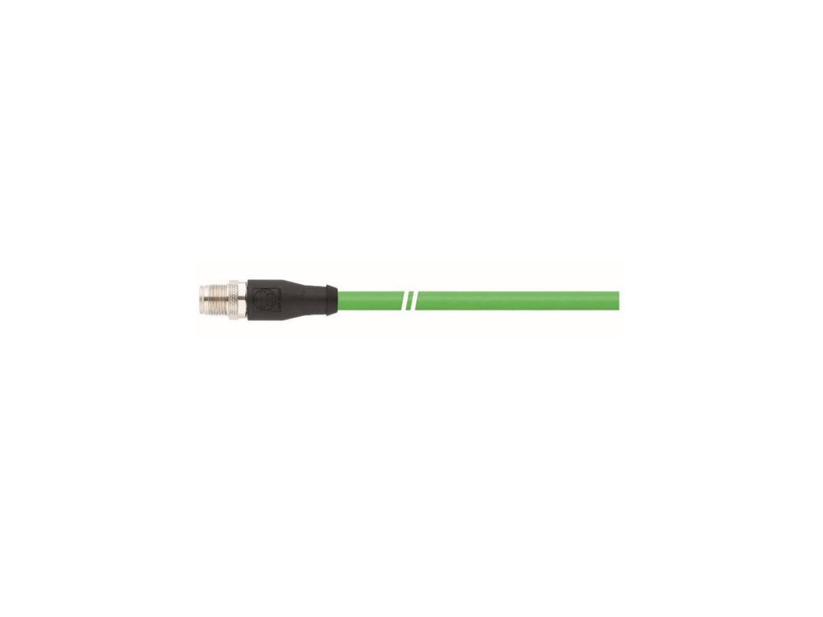 Cat.6 Ind. Eth. 4 pair M12 PUR