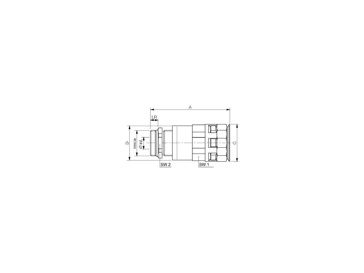 Presse étoupe et raccord MAR M40-29 - noir, UE 10pcs