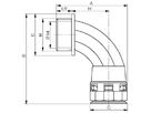 Vollprotec 90° NBC M25-17 UL - schwarz, VE 50Stk