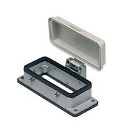 Embases encastrées pour 2 leviers - avec couvercle en plastique, 77x27mm