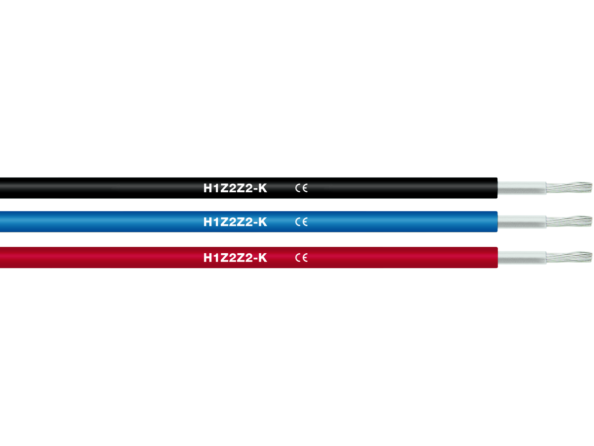 H1Z2Z2-K 6,00mm² noir - Dca, EN 50618, UL 854 Impact-Resistance