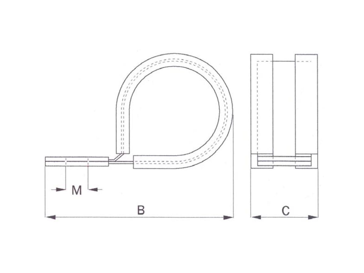 Halteclip SWL 12 schwarz - VE 100Stk