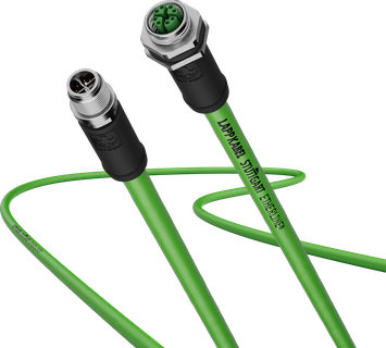 Cat.6 Ind. Eth. 4 pair M12 PUR