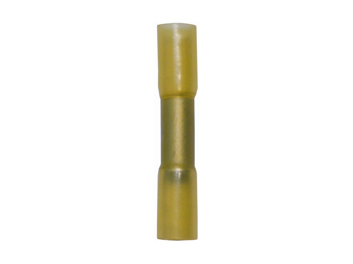 STOSSVERBINDER GELB MIT SCHRUMPFSCHLAUCH