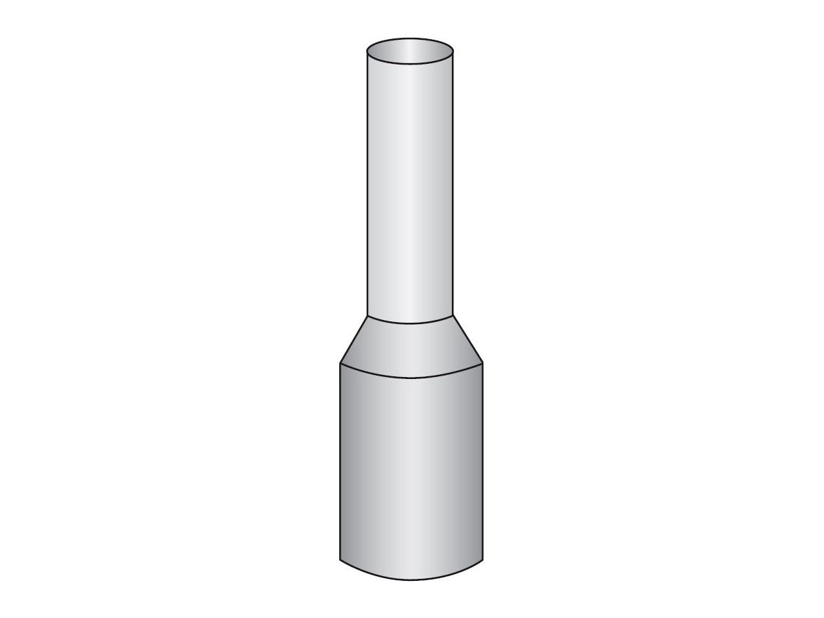 Aderendhülsen 2,50mm²/8 mm grau - Rolle à 3000 Stk. inkl. Multinormlitzen