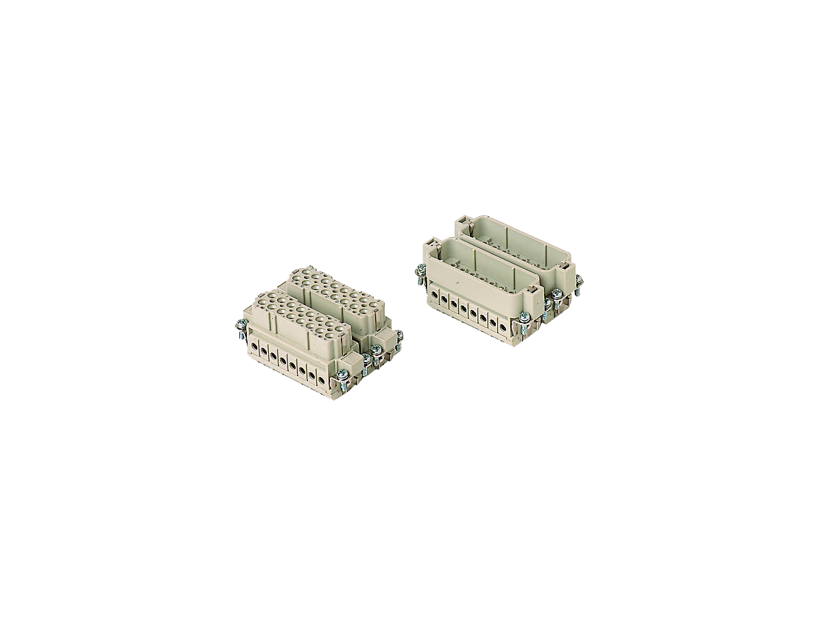 Inserts femelles  42pôles 10A/400V - par lame de pression