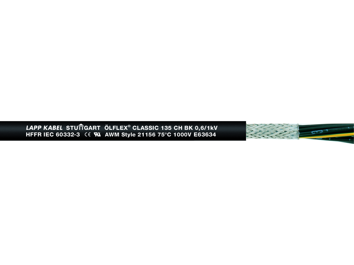 ÖLFLEX 135 CH BK 0.6/1kV Dca