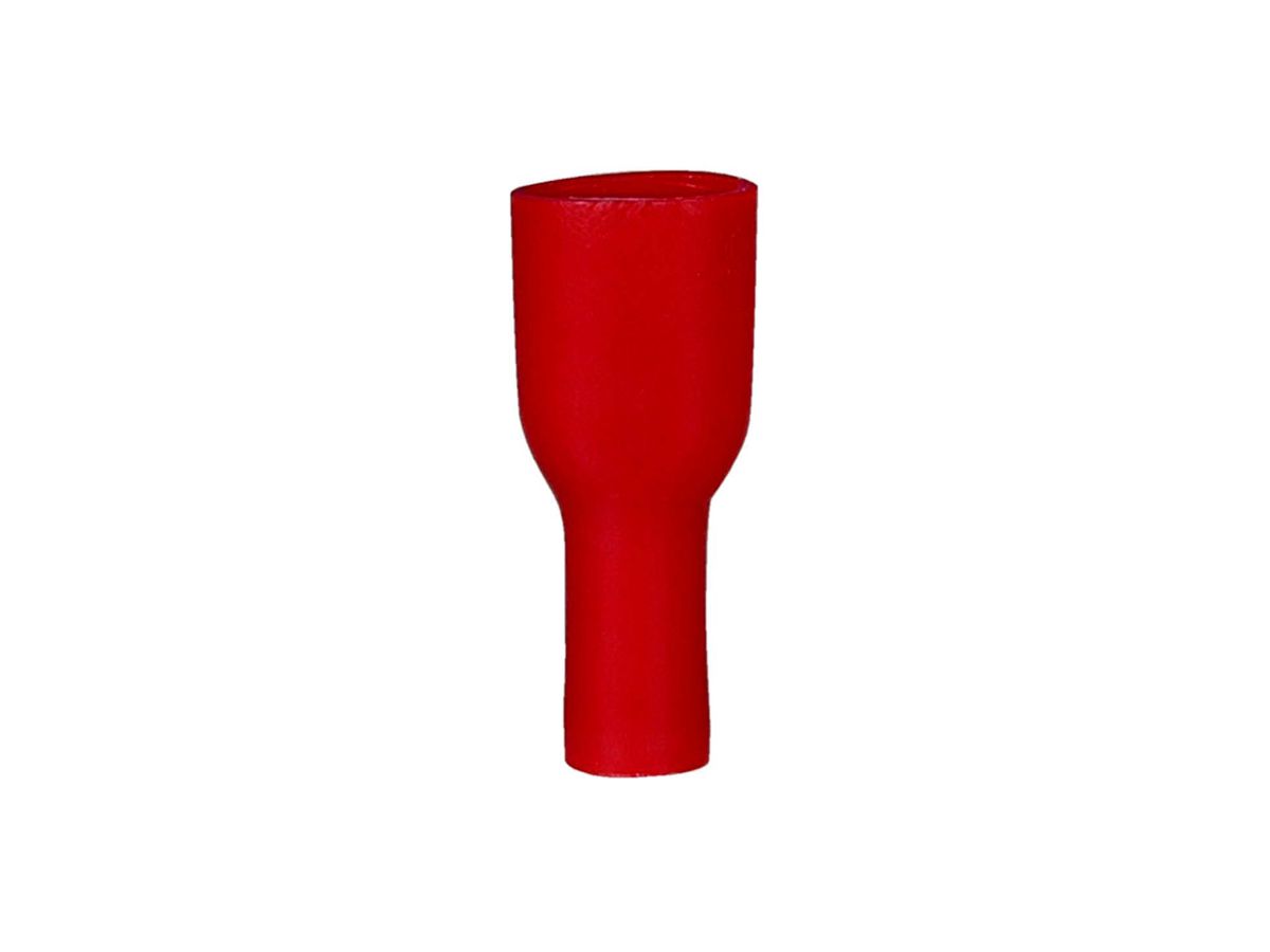 Clip femelle 2,8x0,5mm rouge tout isolé