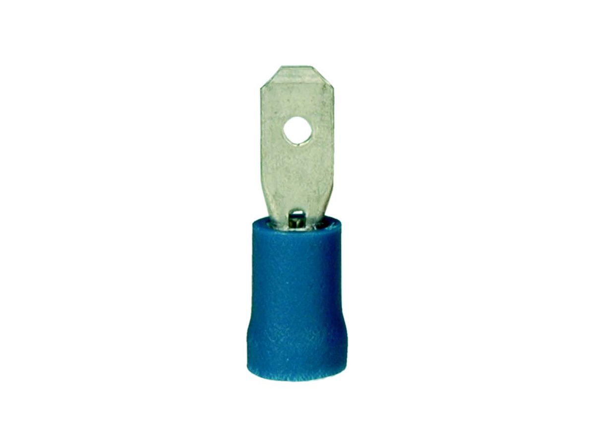 FLACHSTECKER 6,3X0,8 BLAU