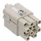 Inserts femelles 12 pôles 10A/400V - à sertir