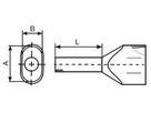 Zwillingsaderendhülsen 2x0.34mm2 türkis - 8mm