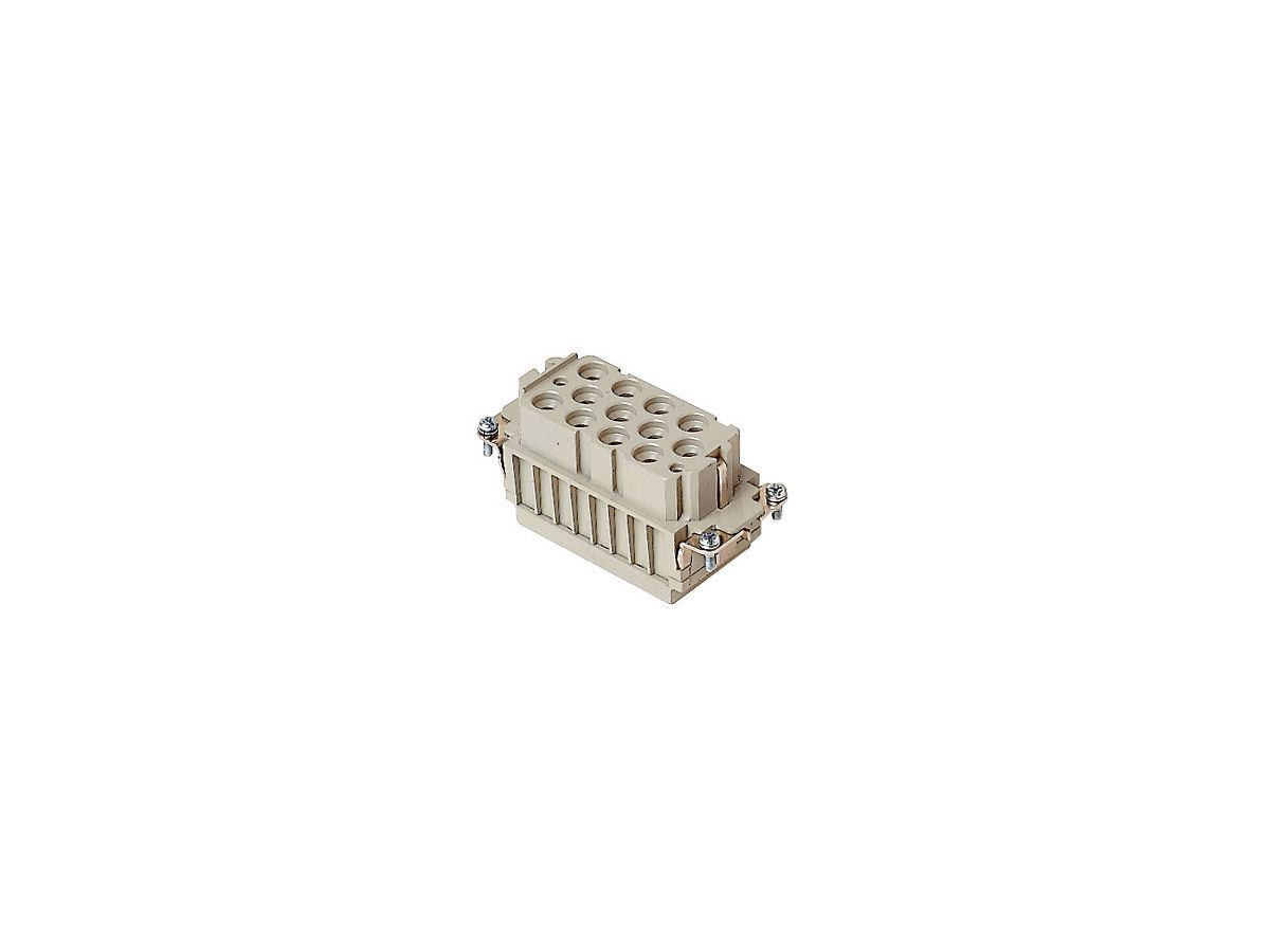 Buchseneinsatz 12/2pol 40A/690V+10A/250V - Crimp