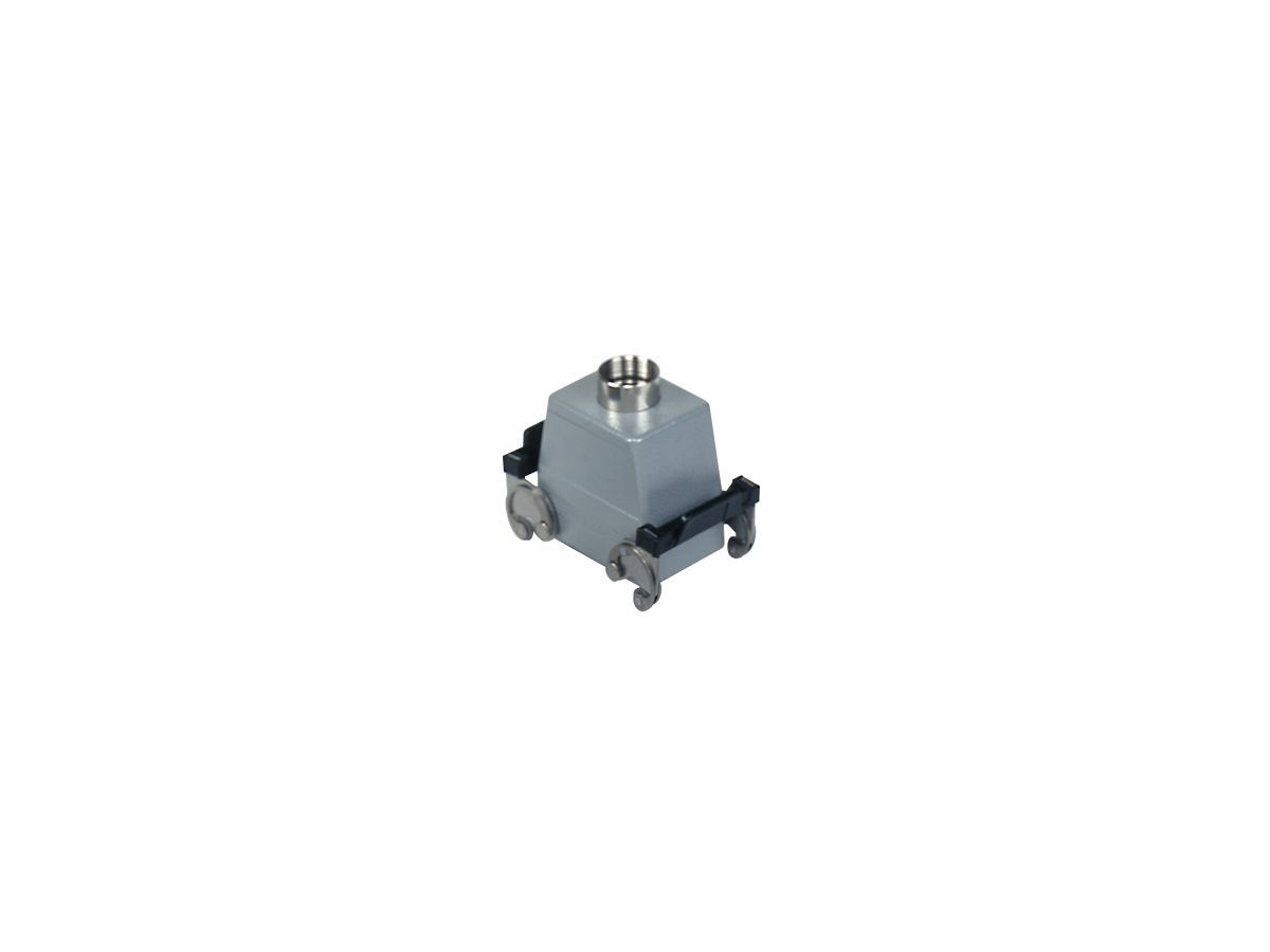 Tüllengehäuse hoch mit 2 Bügel  gerade - M32, 66x40mm,  ohne Dichtung