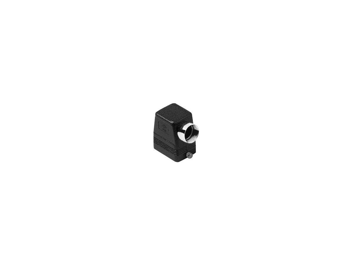 Capots haut profil 2 pivots M32,latérale - pour ambiances agressives, 44x27mm