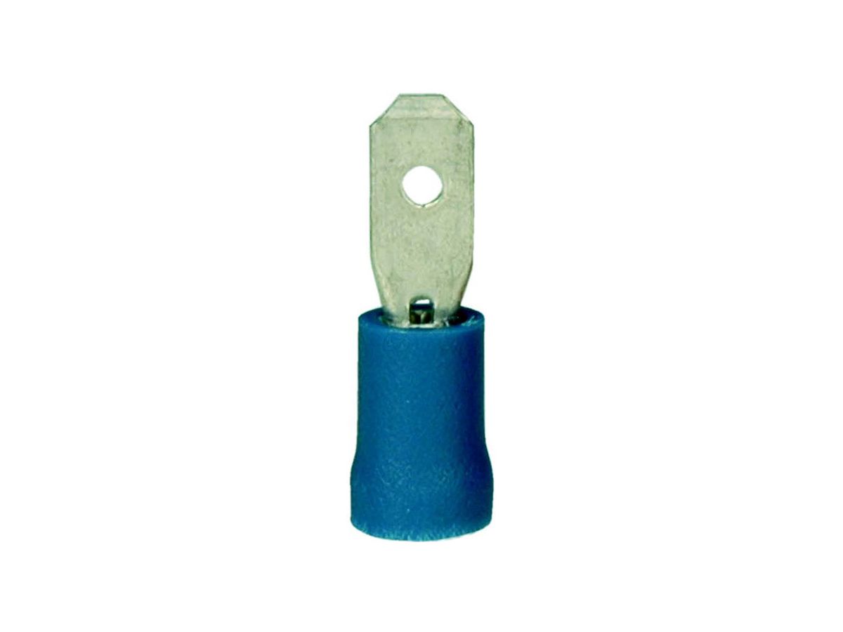 Flachstecker 4,8x0,5mm blau