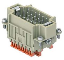 Inserts mâles 18pôles 10A/400V - par lame de pression