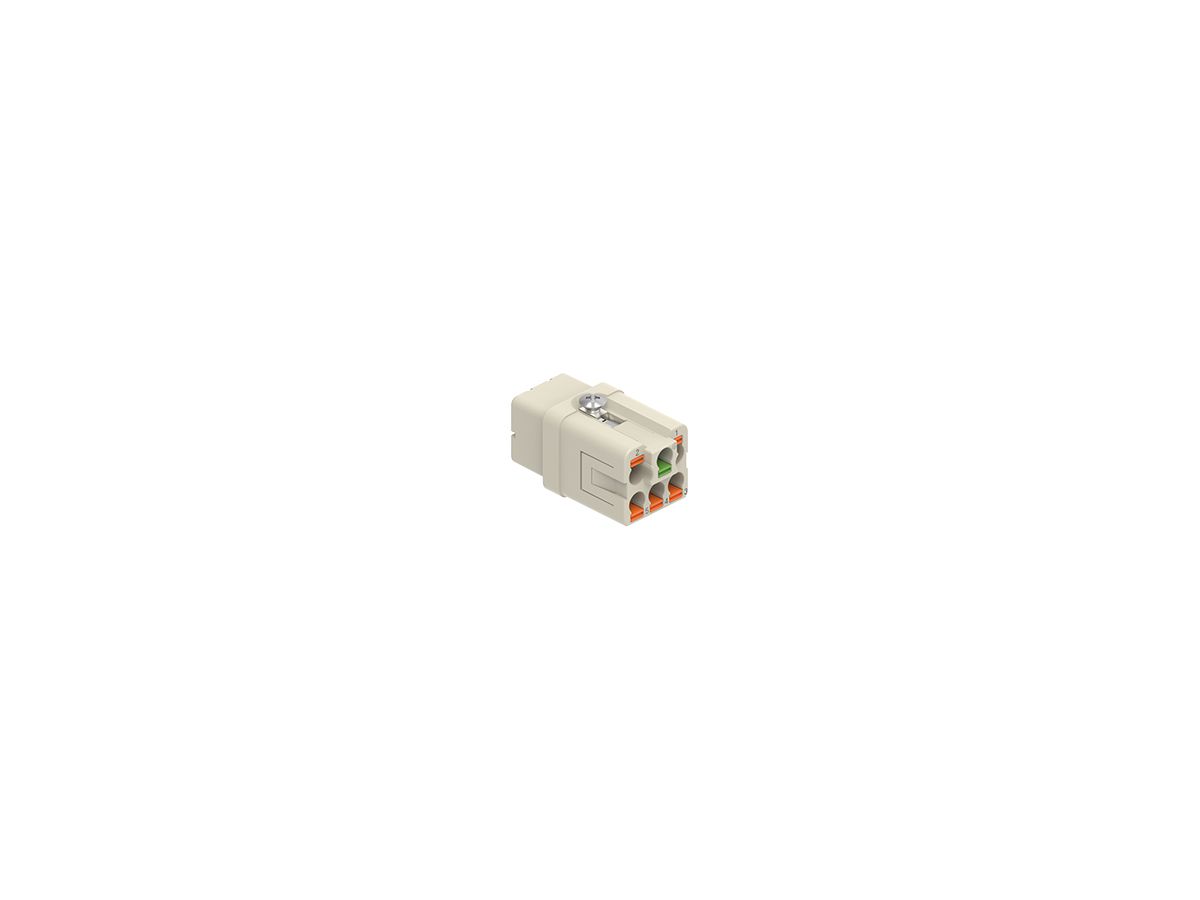 Buchseneinsatz Silber 5P+PE 16A 230/400V