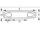 FLEXIPRINT Einzelkarten LF1L YE gelb - 0.75-1.50mm2 10 Karten à 30 Markierungen