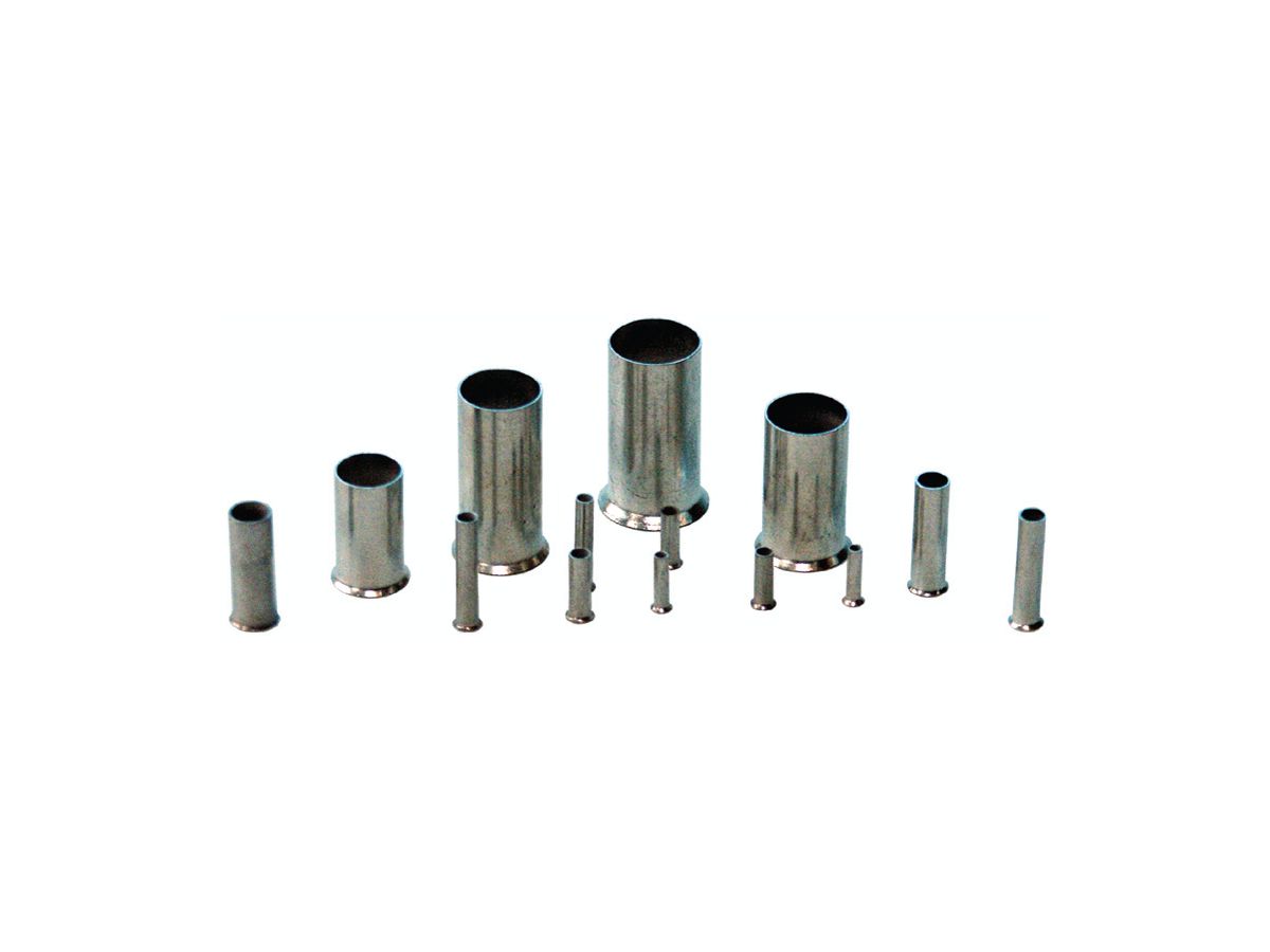 Embouts de fils non isolés 0.25mm2/7mm