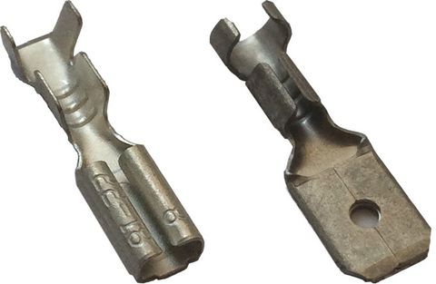 Flachsteckhülsen/-stecker unisoliert