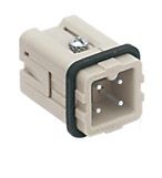 Inserts mâles 3 pôles 10A/400V - par lame de pression