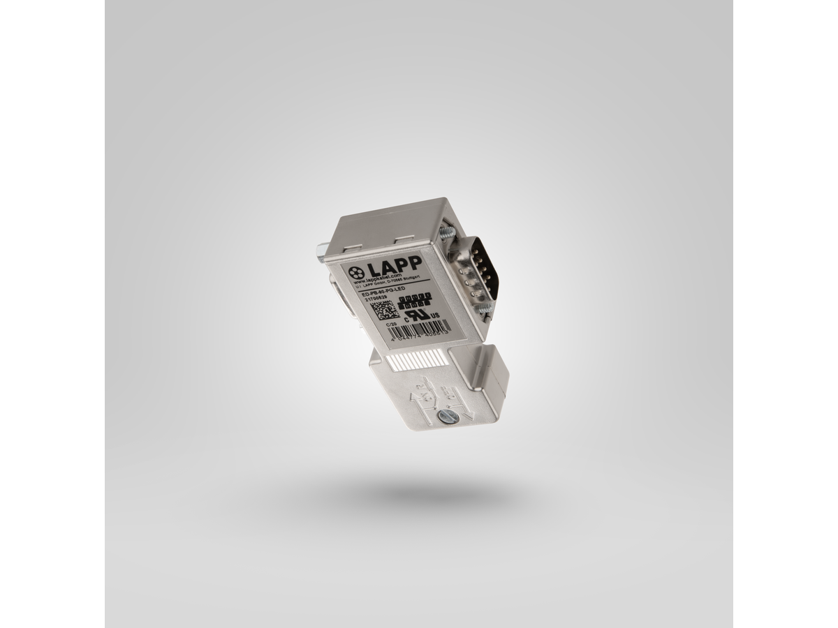 PROFIBUS connecteur 90° bornes à vis - ED-PB-90-PG-LED