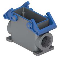 Embases en saillie haut profil 2 levier - M32, plastique, 77x27mm   "Hygienic"