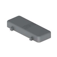 Couvercle de fermeture avec 4 pivots - plastique, 104x27mm