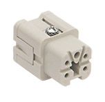 Inserts femelles 4 pôles 10A/400V - par lame de pression