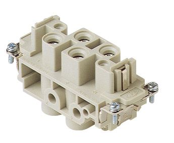 Inserts femelles 4/2P 80A/690V+16A/400V - à visser