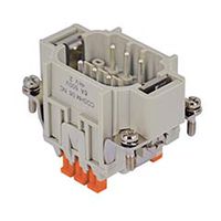 Inserts mâles 6pôles 6A/500V - par lame de pression