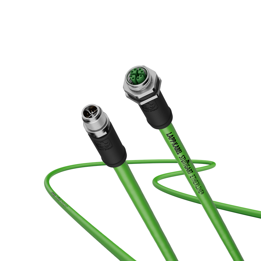 Cat.6 Ind. Eth. 4 pair M12 PUR