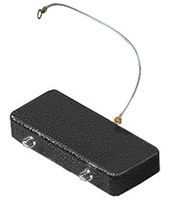 Couvercle de fermeture avec 4 pivots - pour ambiances agressives, 77x27mm