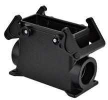 Embases en saillie 2 leviers,haut profil - M32, 77x27mm, noir LS