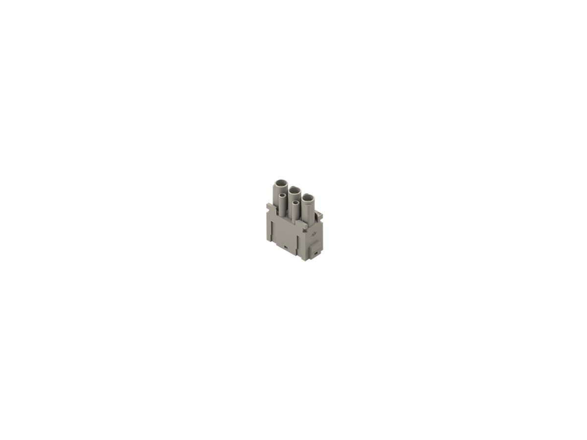 Inserts femelles MIXO - à sertir, 3pol (40A/830V)+4pol(10A/830V)