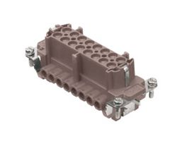Inserts femelles 16 pôles 16A/500V - à visser, type 180°C