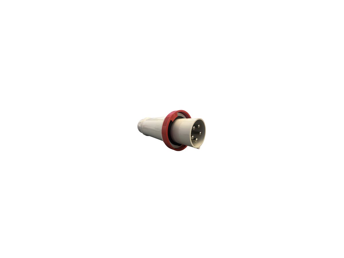 CEE Stecker 3P+N+E 125A/400V rot
